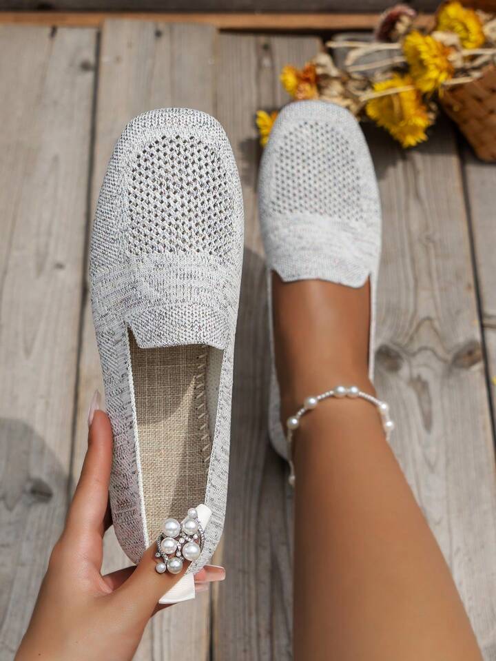 🔥Last Day 49% OFF -Women Breathable Square Toe Loafers, Fashion Outdoor Flats