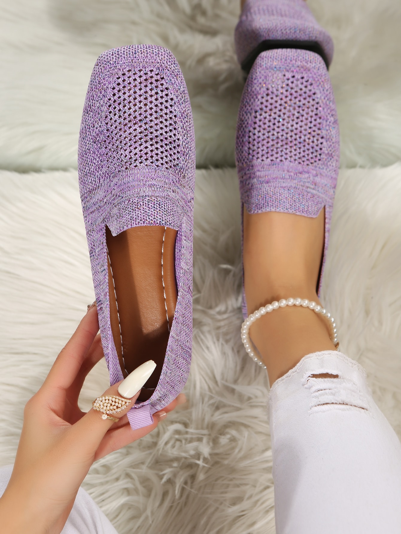 🔥Last Day 49% OFF -Women Breathable Square Toe Loafers, Fashion Outdoor Flats
