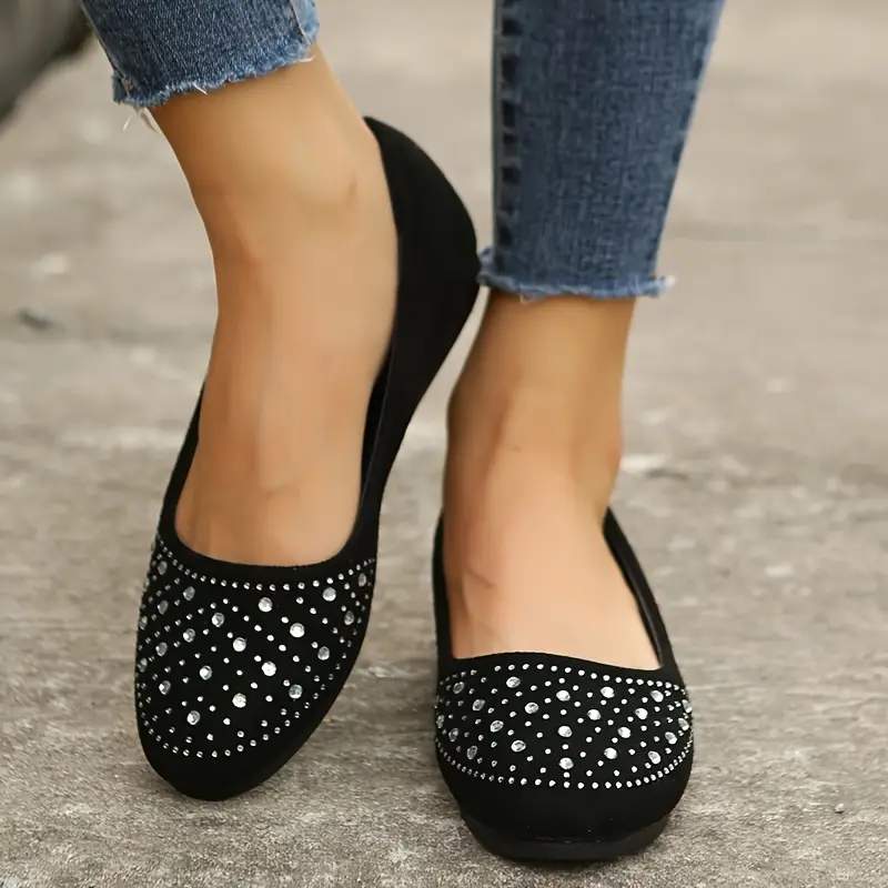 🔥Last Day 49% OFF -Women's Rhinestone Flat Shoes